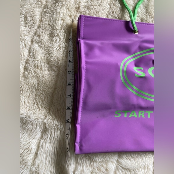 SCOOP NYC KIDS branded large vinyl shopper tote bag shopping rope handle logo - Picture 3 of 5